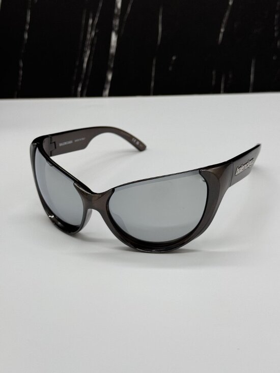 NEW BALENCIAGA BB0201S 002 BROWN OVERSIZED WOMEN SUNGLASSES BALENCIAGA EYEWEAR main image 8